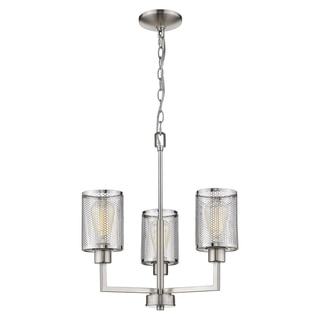 Eglo Verona 3-Light Chandelier with Brushed Nickel Finish