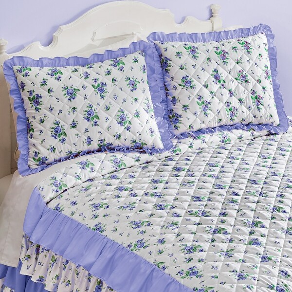 Rosebud Ruffled Edge Pillow Sham