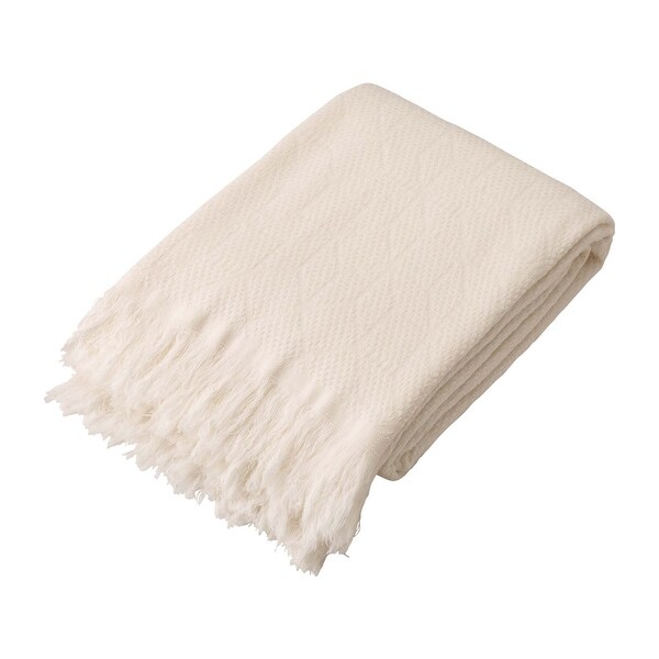 Glitzhome Warm Lightweight Cotton Woven Throw