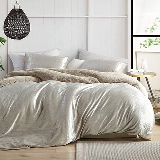 Velvet Crush - Coma Inducer Oversized Duvet Cover Set - Crinkle Iced Almond