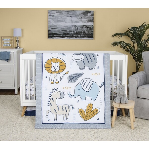 Zambia 4 Piece Crib Bedding Set