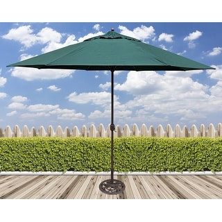 Tropishade 11' Aluminum patio umbrella with Green Olefin Canopy