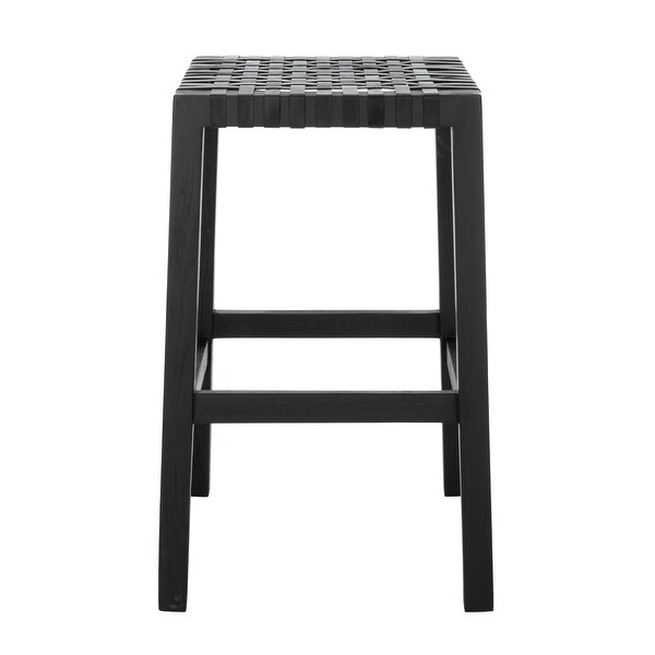 SAFAVIEH Capri Woven Lattice Counter Stool - 20" x 17.7" x 27.1"