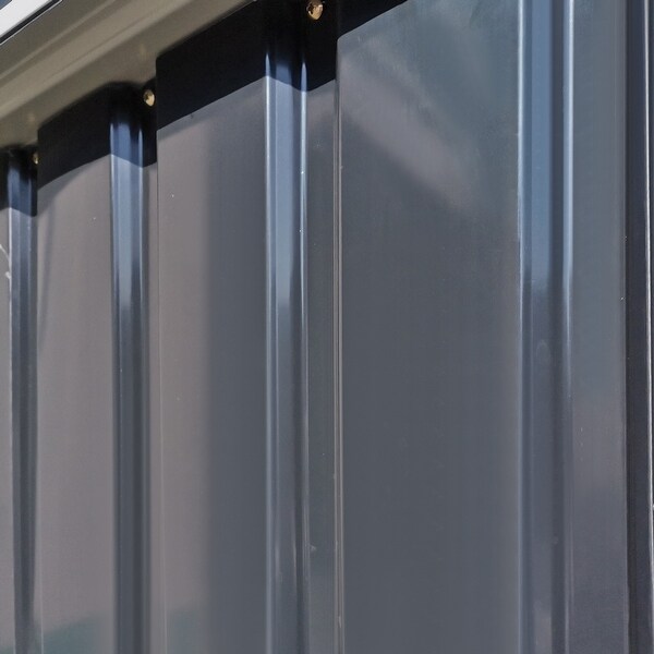 Outsunny 5' x 3' Metal Garden Storage Shed Tool house with Lockable Door for Backyard, Patio, Lawn