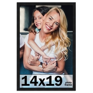 14x19 Frame Black Picture Frame - Complete Modern Photo Frame Includes