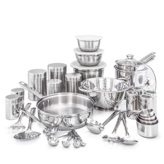 36 Pc. Kitchen in a Box Stainless Steel Cookware Set