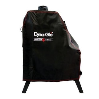 Dyna-Glo 35 Inch Wide Vertical Offset Charcoal Smoker Cover - Black
