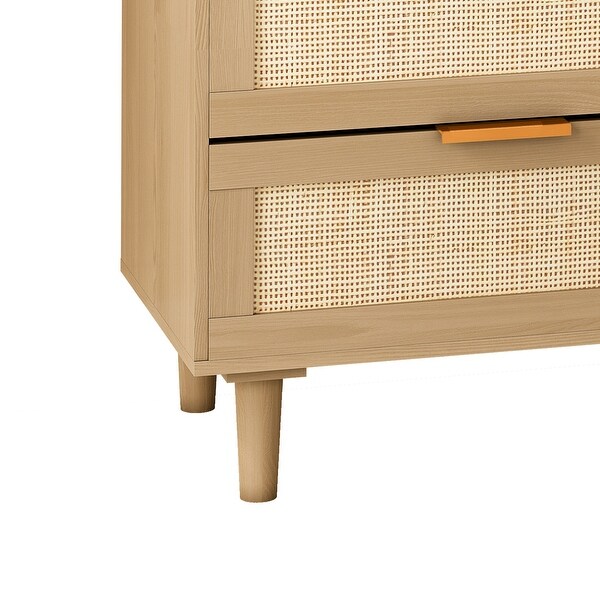 6 drawers Rattan dresser Rattan