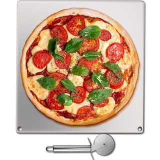 VEVOR Steel Pizza Stone Baking Steel A36 Steel Pizza Steel 16" x 14" x 0.2" - 16"x14"x0.2"