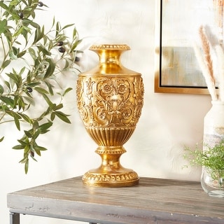 Gold Polystone Traditional Vase