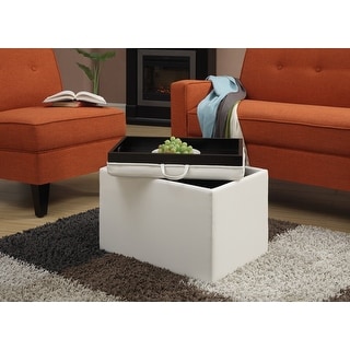 Porch & Den Claiborne Storage Ottoman with Reversible Tray