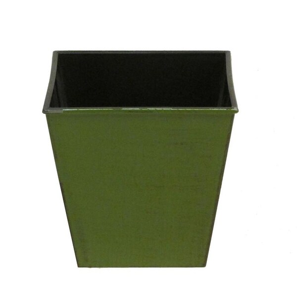 Hand Painted 5"H Square Plastic Pot Planter
