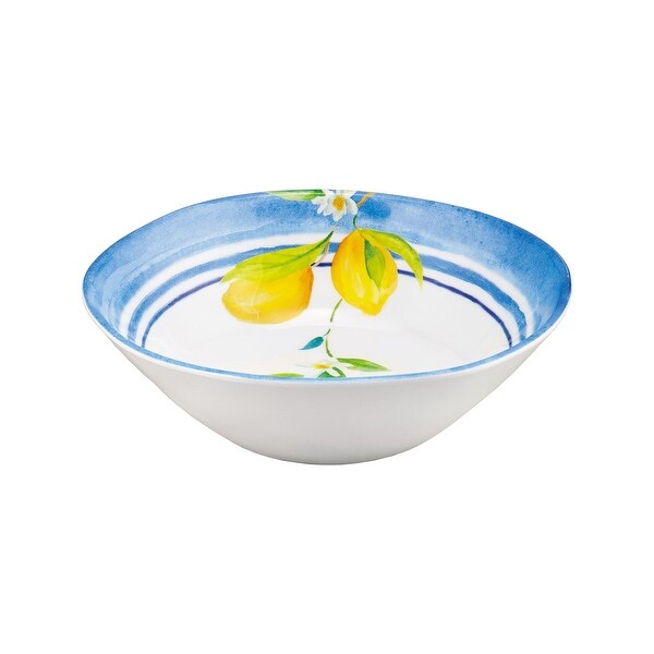 UPware 12-Piece Lovely Lemons Melamine Dinnerware Set