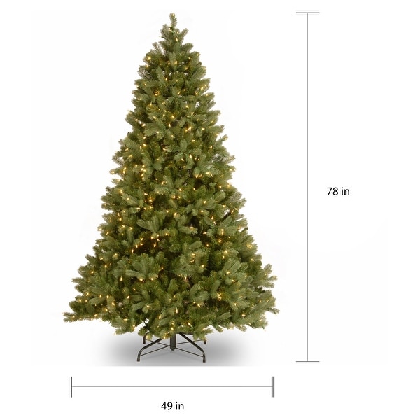 National Tree Company 6.5-foot Downswept Douglas Fir Tree with Dual Color LED Lights