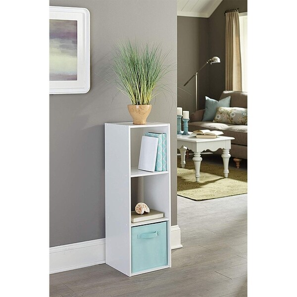 Closetmaid Home Stackable 3-Cube Cubeicals Organizer Storage, White (2 Pack) - 18