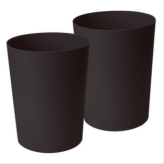 Bath Bliss Hammered Textured Trash Can