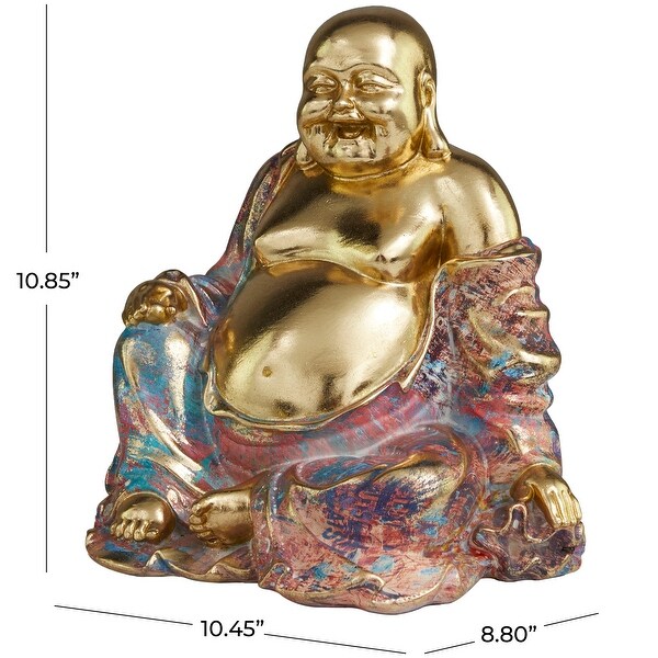 The Novogratz Multi Colored Resin Buddha Sculpture