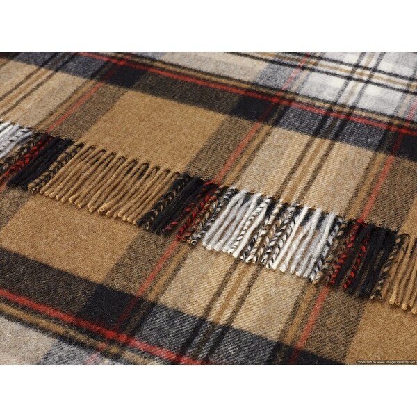 Campbell Stewart Clan - Merino Lambswool Throw Blanket - Made in UK