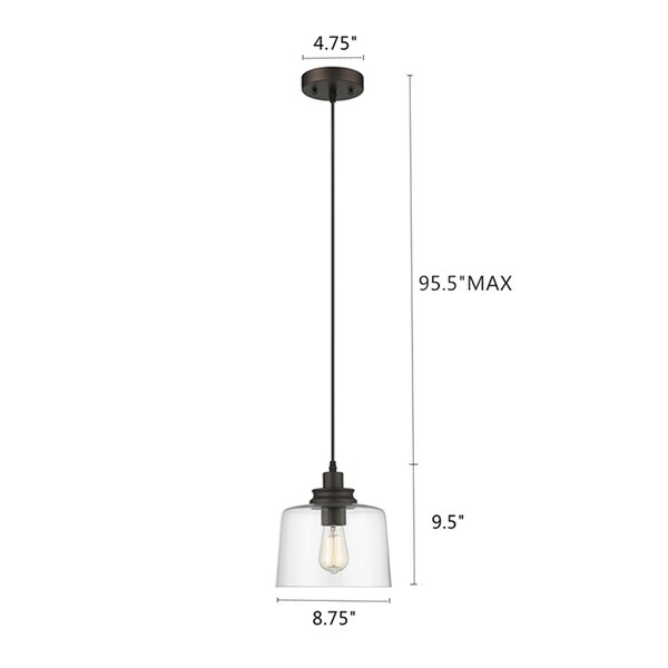 Chloe 1-light Oil Rubbed Bronze Pendant