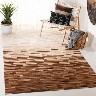 SAFAVIEH Handmade Studio Leather Sineke Modern Rug
