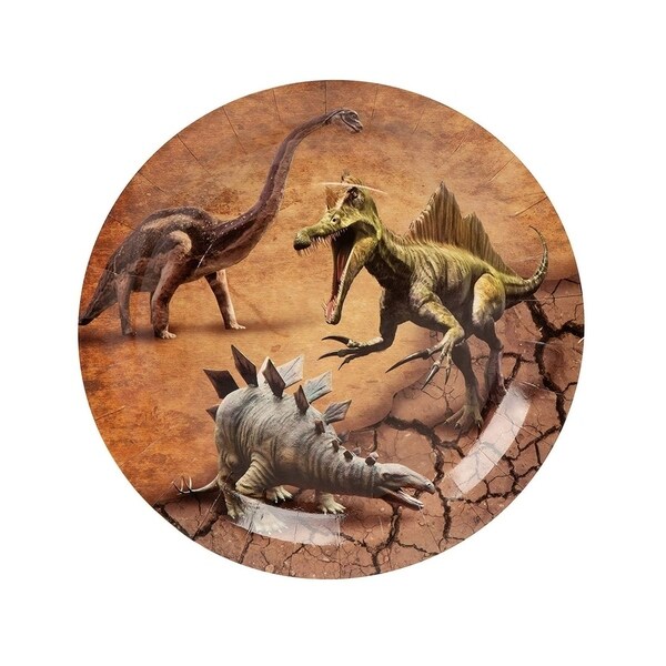24 Set Jurassic Dinosaur Party Supplies Plates Napkins Knives Spoons Forks Cups