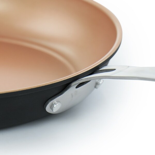 Gibson Chestnut 2 Piece Carbon Steel Frying Pan Set