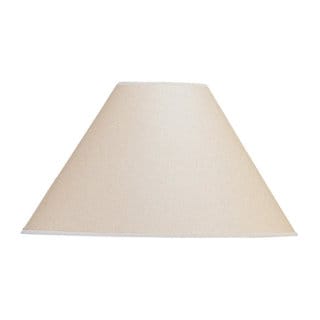 Basic Vertical Beige/Brown Conical Lamp Shade