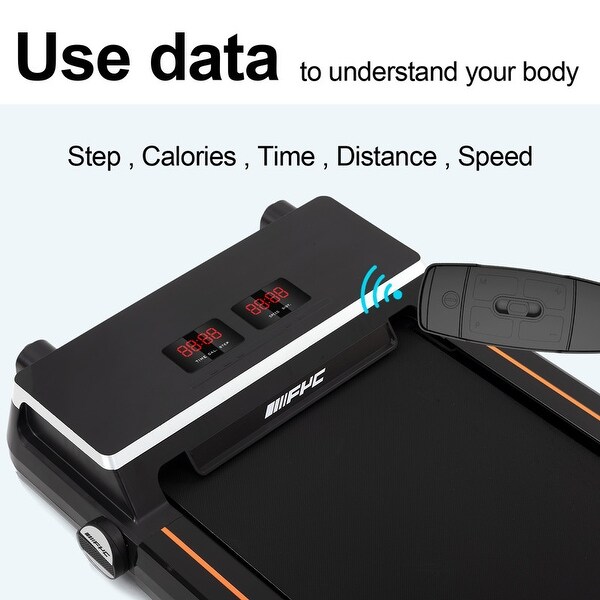 Electric Treadmill with App Bluetooth Remote Control Led Display, Running Walking Jogging for Home Office, Installation Free