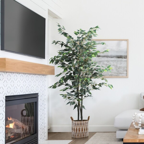 Banyan Artificial Plant Green Faux Tree for Indoor Decoration