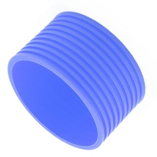 Silicone Heat Resistant Nonslip Glass Bottle Mug Cup Sleeve 5.8cm Dia - Blue