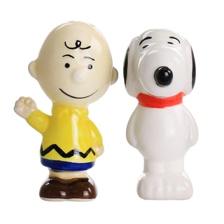 Peanuts Classical Charlie Brown & Snoopy Figurine Salt & Pepper Shaker - 4 Inch