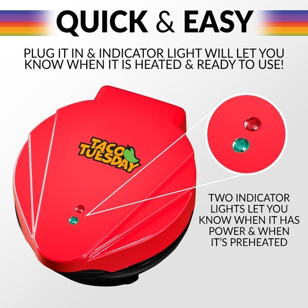 Taco Tuesday TTTB1RD Baked Tortilla Bowl Maker