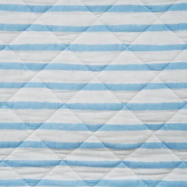 Scout Double Stuff Cotton Blue Quilt Set
