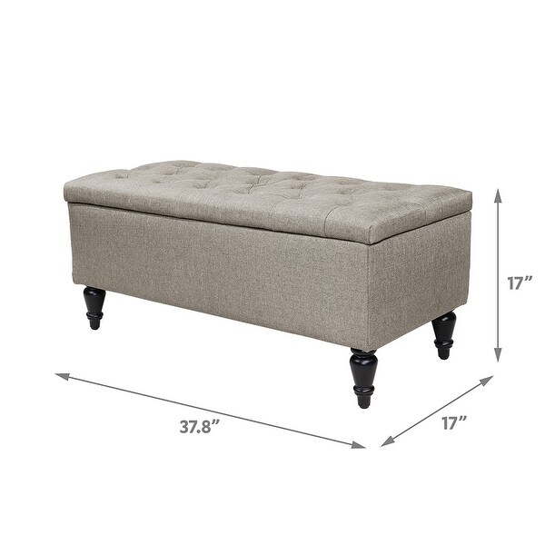 Maypex 38" Fabric Upholstered Tufted Storage Bench