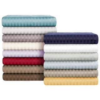 Egyptian Cotton 600TC Striped Deep Pocket Sheet Set by Superior