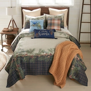 Donna Sharp Pine Boughs UCC 3 Piece Polyester Quilt Set