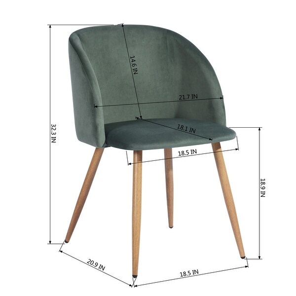 Carson Carrington Velvet Dining Room Side Chair (Set of 2)