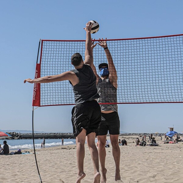 PowerNet Volleyball Four Square Standalone Net with Frame