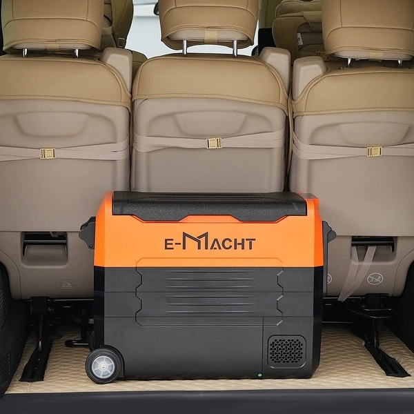 52 Quart Car Refrigerator 12Volt Portable Dual Zone Freezer WIFI APP Control RV Car Refrigerator with LED light, -4°F� 68°F