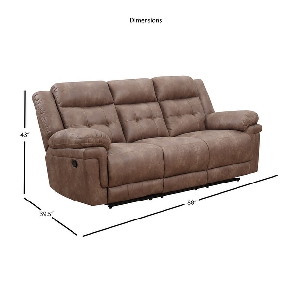 Austin Microfiber Reclining Sofa by Greyson Living