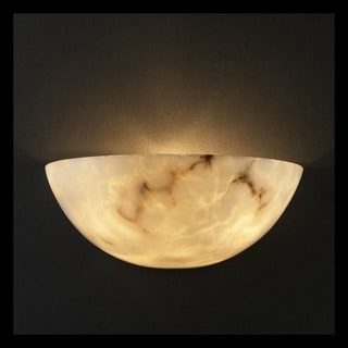 Copper Grove Nierembergia Wall Sconce with Sphere Alabster Shade