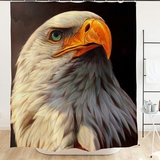 Bald Eagle Shower Curtain for Bathroom 71''x71'', National Bird