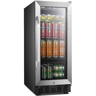 Lanbo 15-inch 70-can Beverage Cooler with Built-in Compressor
