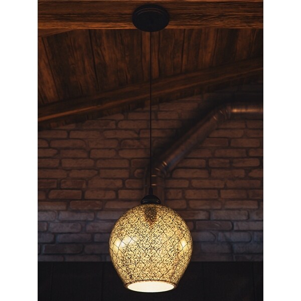 Nord Blackened Oil Rubbed Bronze Finish 1 Light Pendant