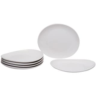 Red Vanilla Butterfly Dinner Plate Set of 6