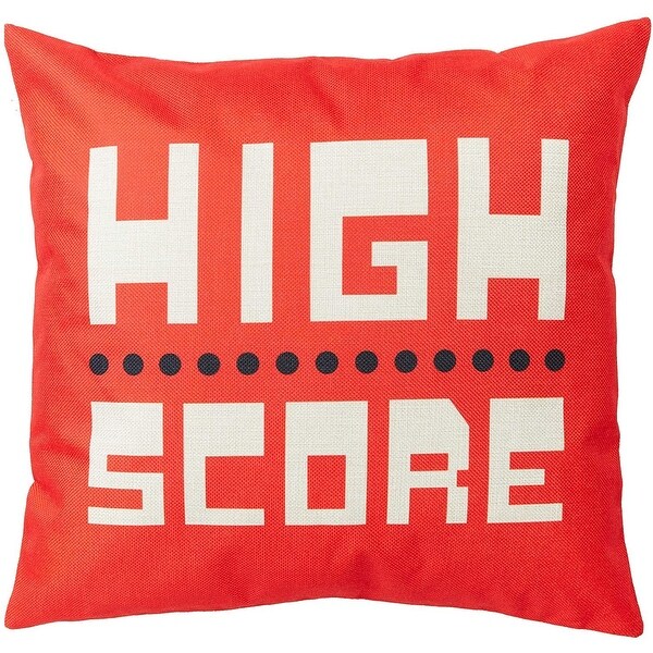 Juvale Decorative Throw Pillow Covers, Video Games (18 x 18 Inches, 4 Pack)