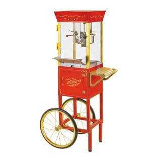 Nostalgia CCP510 Vintage 8-Ounce Commercial Popcorn Cart - 53 Inches Tall