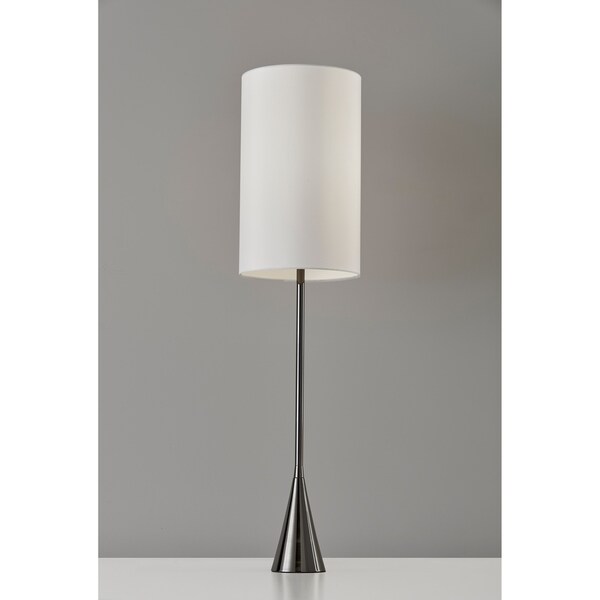 Adesso Bella 37 inch Black Nickel Table Lamp