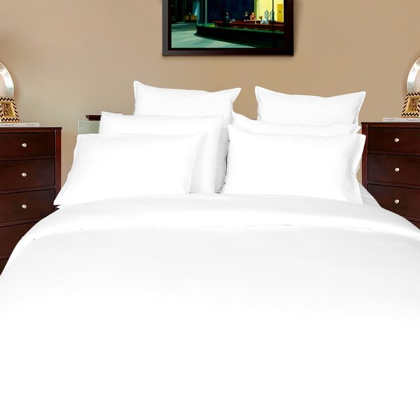 400 TC Poly Cotton Solid Value Pack of 4 Pillow Cases