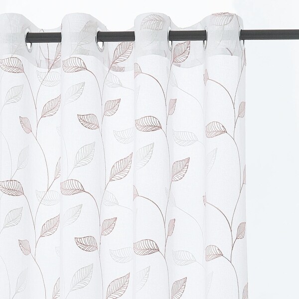 Lyndale Clarita Embroidered Sheer Curtain